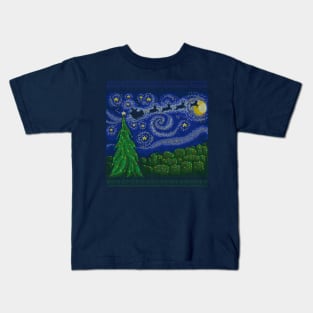 A Starry Holiday Night Kids T-Shirt